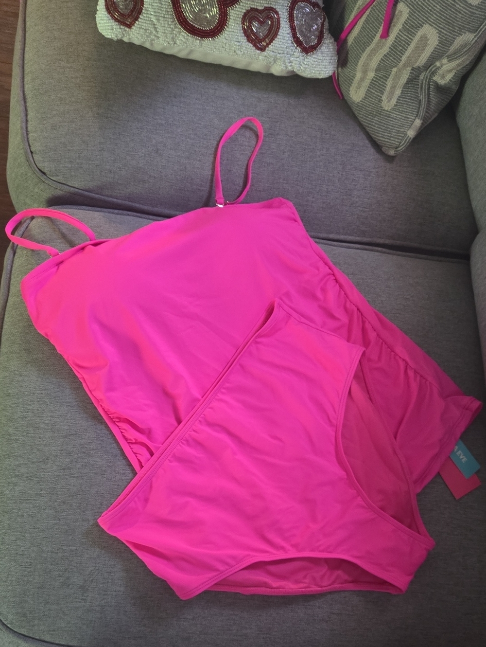 Aqua Eve 2 piece Pink Bathing Suit